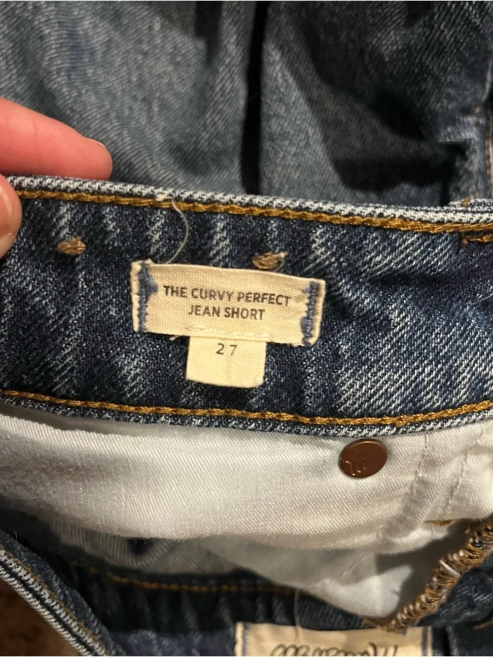 Madewell The Curvy Perfect Vintage Mid-Length Short - Picture 4 of 4